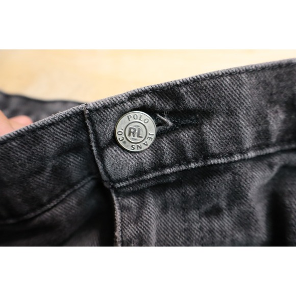 Mens Polo Ralph Lauren Banner Loose Straight Jeans Gray Size 38x30 Denim Pants - Picture 10 of 10